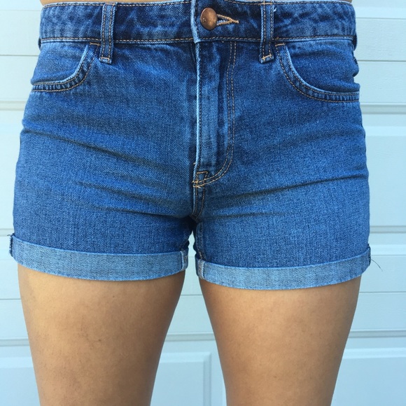 Blue Denim Shorts - Picture 1 of 2